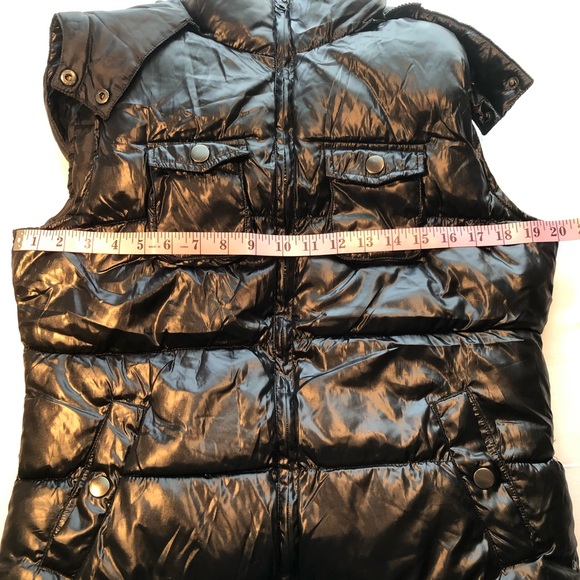 Y2K Faded Glory Puffer Vest w/detachable hood, NWOT, Small, pet/smoke free home - Picture 11 of 11